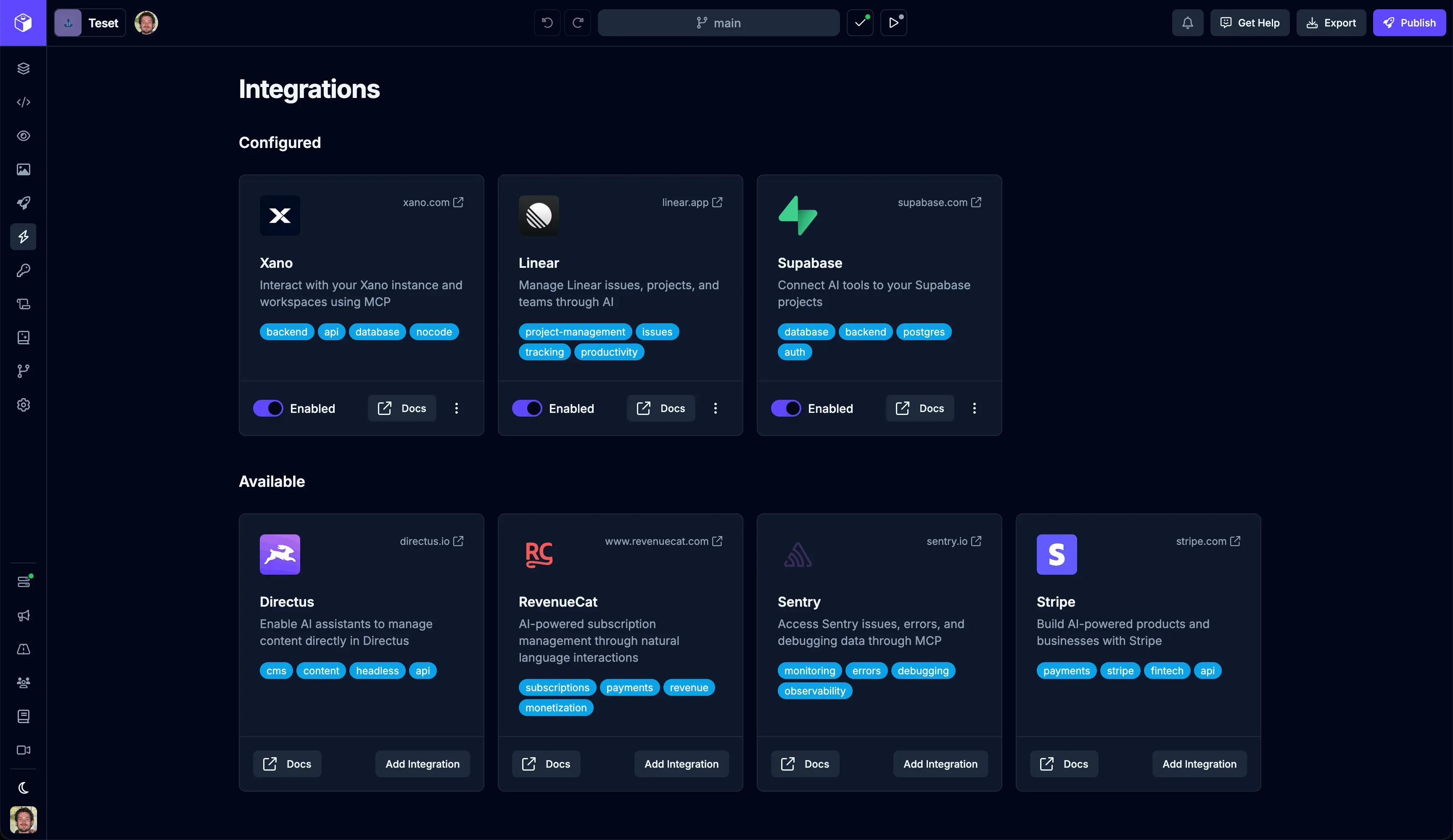MCP Integrations