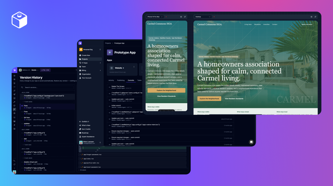 Projects, Websites, Billing Plan Changes, Revamped Dashboard, Version History, Docs Updates + more!